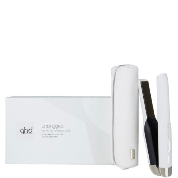 ghd unplugged Styler weiß + mini paddle Brush gratis