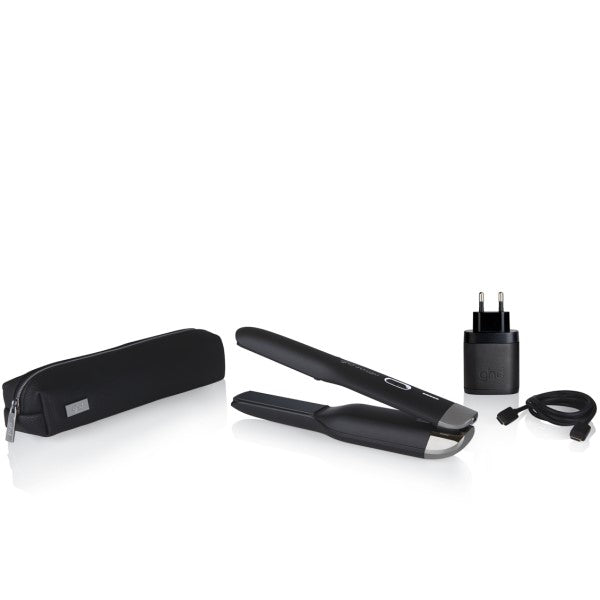ghd unplugged Styler schwarz + mini paddle Brush gratis