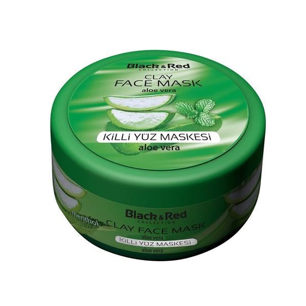 Black&Red Collection Clay Face Mask Aloe Vera Face Care with Clay