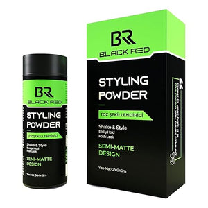 Black Red Styling Powder Wax Semi Matte 20gr