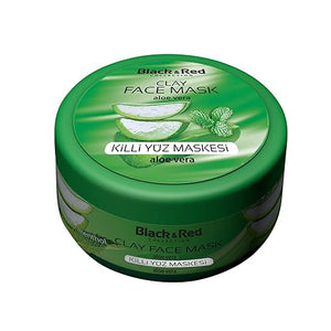 Black&Red Collection Clay Face Mask Aloe Vera Face Care with Clay