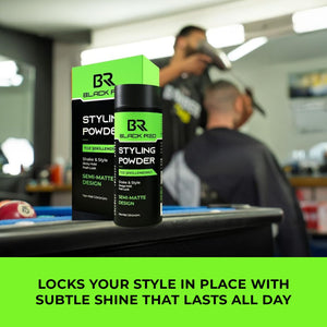 Black Red Styling Powder Wax Semi Matte 20gr