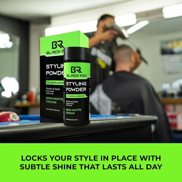Black Red Styling Powder Wax Semi Matte 20gr