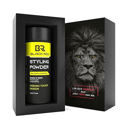black red® Texturising Hair Styling Powder, 20 gr: (Strong Touch Design) Strong Touch with Our Special Formula for Men and Women