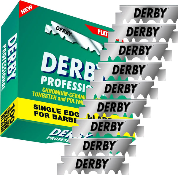 Derby Rasierklingen Professional 300 / Dreierpack - 3 x 100 Stueck rostfrei einzeln verpackt