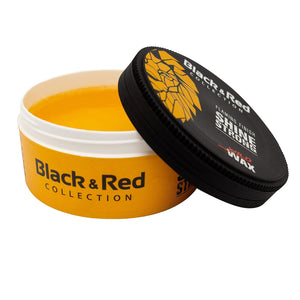 Black Red - Shine Strong Hair Wax - Wet Look - Starker Halt - 150 ml
