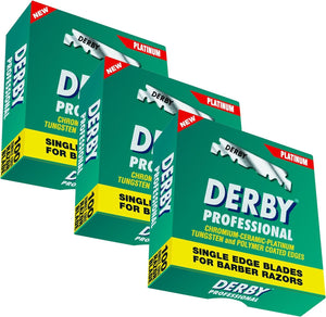 Derby Rasierklingen Professional 300 / Dreierpack - 3 x 100 Stueck rostfrei einzeln verpackt