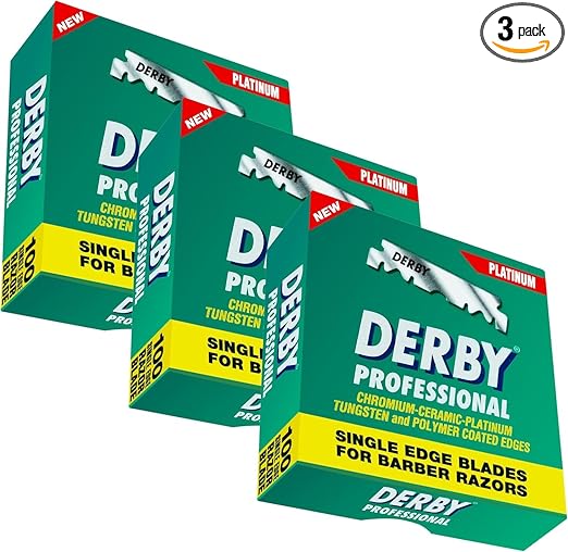 Derby Rasierklingen Professional 300 / Dreierpack - 3 x 100 Stueck rostfrei einzeln verpackt