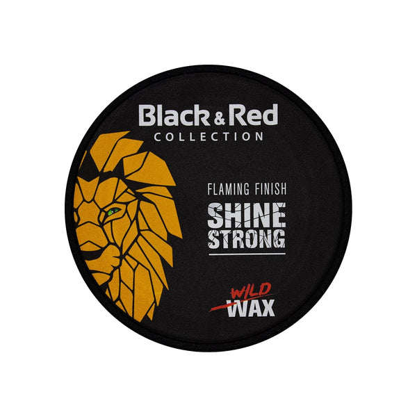 Black Red - Shine Strong Hair Wax - Wet Look - Starker Halt - 150 ml