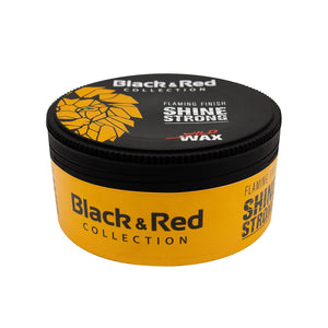 Black Red - Shine Strong Hair Wax - Wet Look - Starker Halt - 150 ml