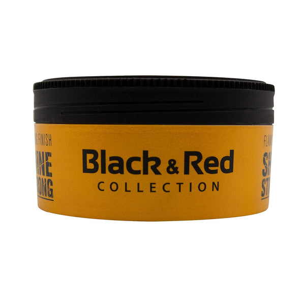 Black Red - Shine Strong Hair Wax - Wet Look - Starker Halt - 150 ml