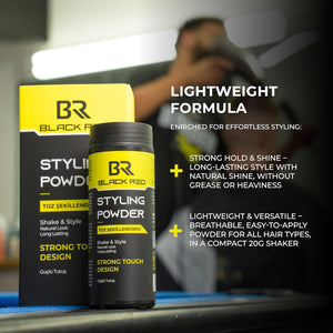 black red® Texturising Hair Styling Powder, 20 gr: (Strong Touch Design) Strong Touch with Our Special Formula for Men and Women