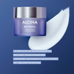 Alcina Geschenkset Vitaminpower Skin - Vitamin C Tagescreme 50ml + Retinol Nachtcreme 50ml + Tasche