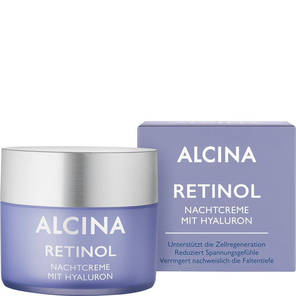 Alcina Geschenkset Vitaminpower Skin - Vitamin C Tagescreme 50ml + Retinol Nachtcreme 50ml + Tasche