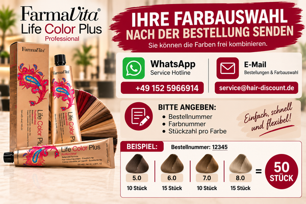 Farmavita Life Color Plus Haarfarbe 100 ml –  Großpackung für Friseure