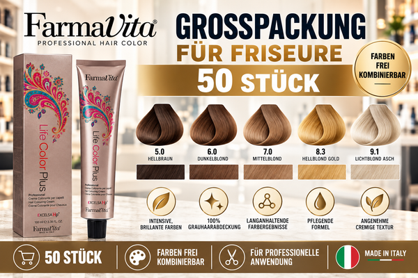 Farmavita Life Color Plus Haarfarbe 100 ml –  Großpackung für Friseure