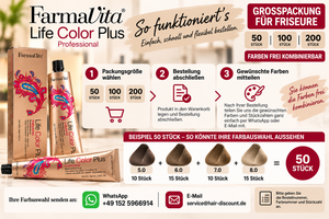 Farmavita Life Color Plus Haarfarbe 100 ml –  Großpackung für Friseure