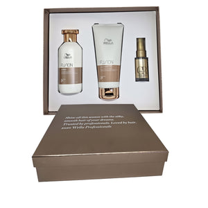 Wella Fusion Intense Repair Shampoo 250ml Conditioner 200ml Oil Reflections Luminous Smoothing Oil 100ml