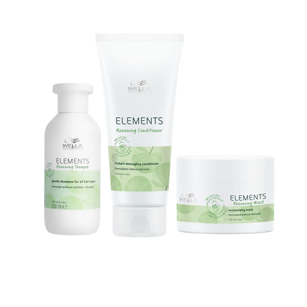 Wella Professionals Elements Renewing Frühling Set I - Shampoo 250ml + Conditioner 200ml + Renewing Mask 150ml