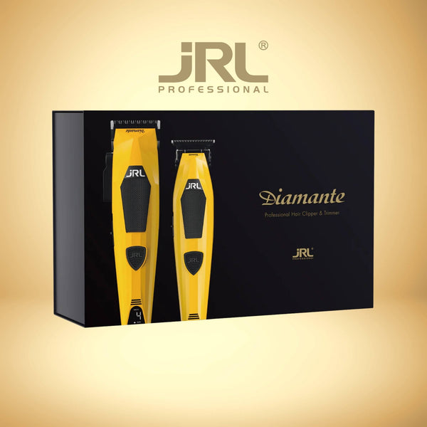 JRL Diamante Clipper & Trimmer Combo Kit Gelb