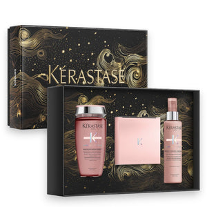 Kèrastase Chroma Absolu Masque Holiday Coffret - Bain Chroma Respect Riche 250 ml - Masque Chroma Filler 200 ml - Serum Chroma Thermique 150 ml