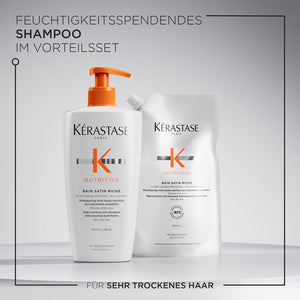 Kérastase Nutritive Bain Satin Riche Refill Bundle - Shampoo 500 ml + Nachfüllpack 500 ml