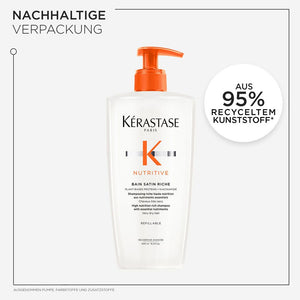 Kérastase Nutritive Bain Satin Riche Refill Bundle - Shampoo 500 ml + Nachfüllpack 500 ml