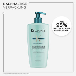 Kérastase Resistance Bain Force Architecte Refill Bundle - Shampoo 500 ml & Nachfüllpack 500 ml