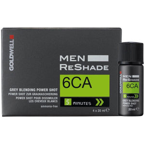 Goldwell Men Reshade 6CA 4 x Shots 20 ml - dunkel-aschblond