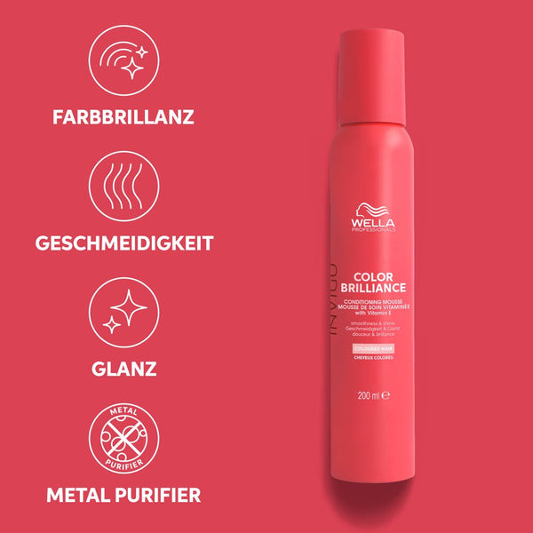 Wella Professionals Color Brilliance Leave-In Vitamin Conditioning Mousse 200 ml