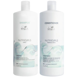 Wella Professionals Nutricurls Set - Shampoo 1000 ml + Conditioner 1000 ml