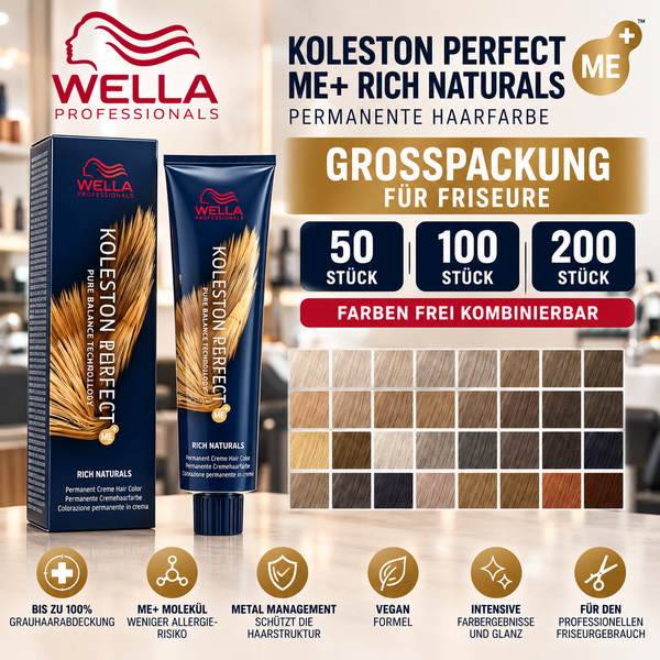 Wella Koleston Perfect ME+ Rich Naturals 60 ml – Großpackung für Friseure