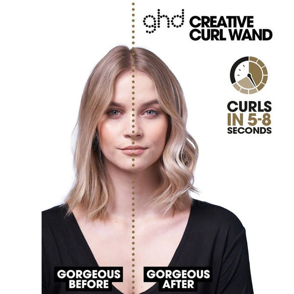 ghd Curver Creative Curl Wand Geschenkset - Lockenstab und Detangling Comb