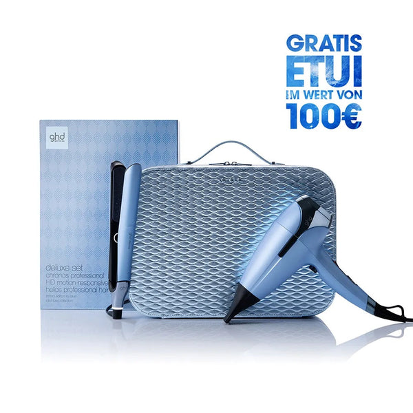 ghd chronos styler & helios Haartrockner Icy Blue Geschenkset