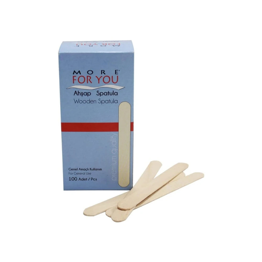 More For You Holzmundspatel Wood Spatula 100pcs